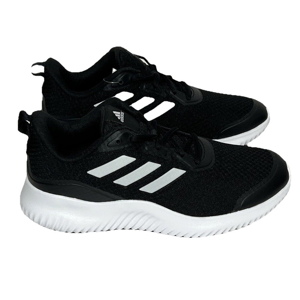 adidas Alpha COMFY Running Athletic Sneaker Shoes Black White Men Size 8 New